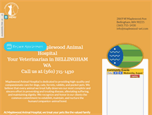 Tablet Screenshot of maplewood-vet.com